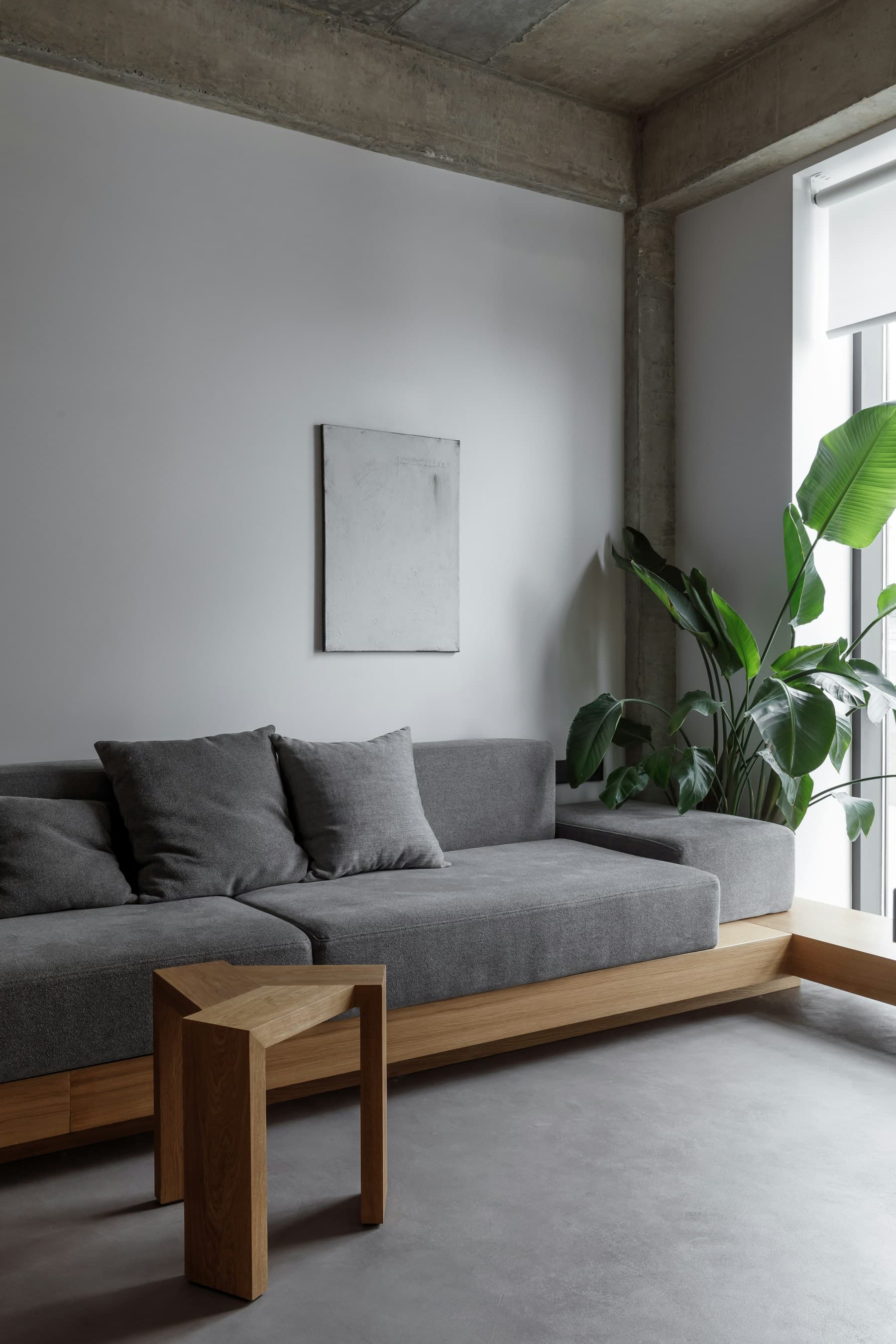Warm residential interior detail